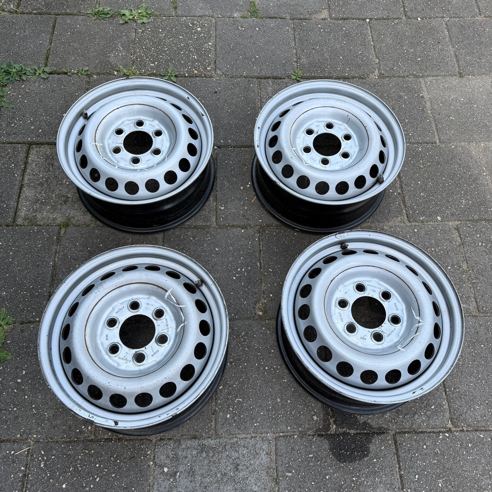 Set van 4 stalen mercedes sprinter velgen 6.5x16 6x130, Auto-onderdelen, Ophalen, Velg(en), Zomerbanden, Bestelwagen