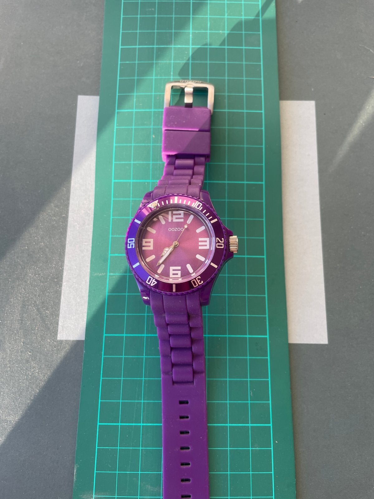 Ooozoo horloge paars, Overige merken, Kunststof, Gebruikt, Polshorloge
