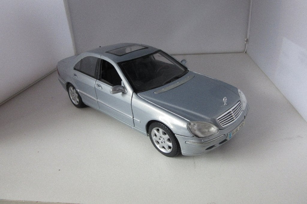 Mercedes S500 1;18, Ophalen of Verzenden, Zo goed als nieuw, Auto, Maisto