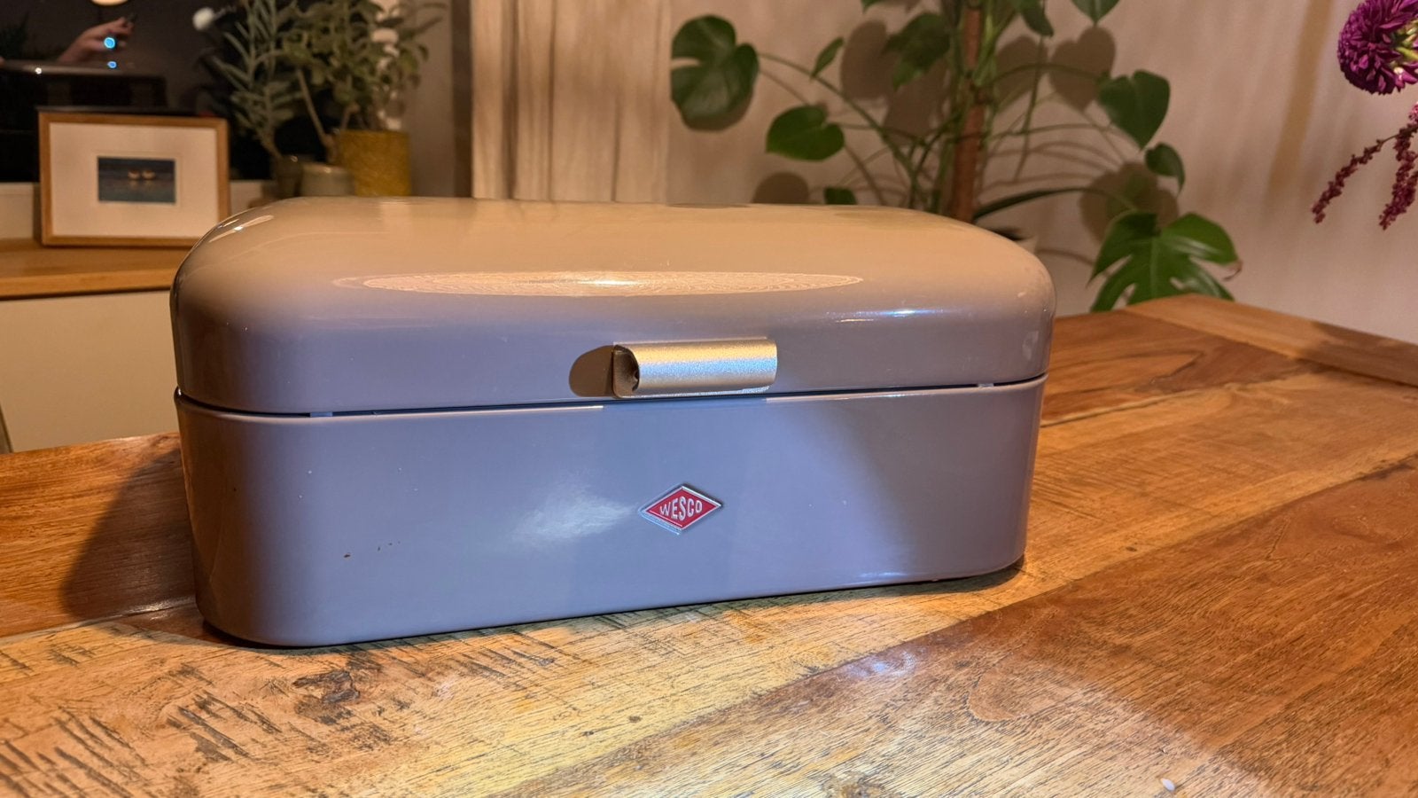 Wesco Grandy broodtrommel - Warm Grey – 10L - retro design, Ophalen of Verzenden, Zo goed als nieuw, Metaal, Broodtrommel