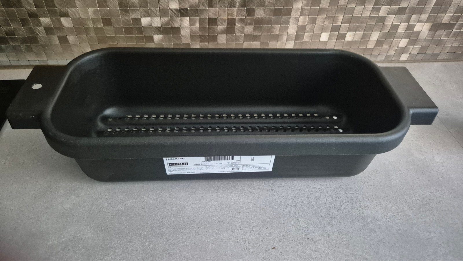 IKEA LILLHAVET Afdruiprek - Zwart, Overige typen, IKEA, Kunststof, Ophalen of Verzenden