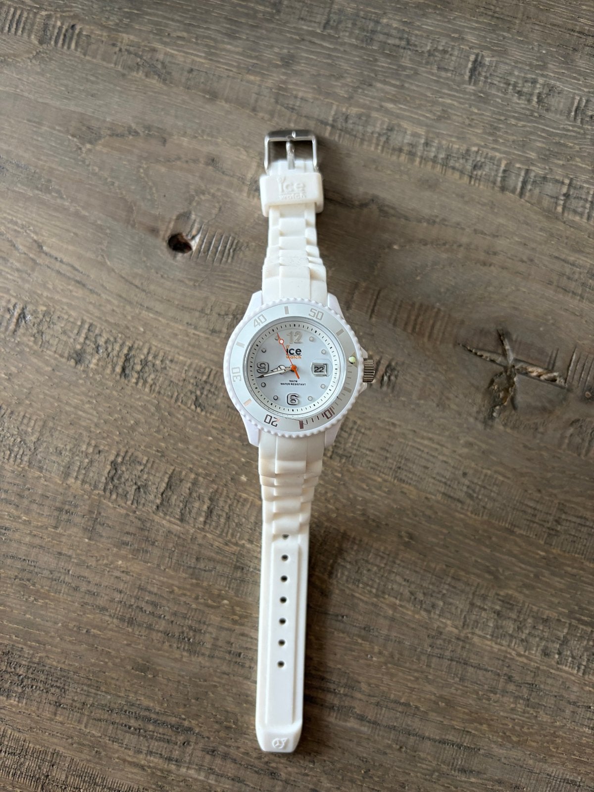 Wit Ice Watch horloge - Zo goed als nieuw, Sieraden, Tassen en Uiterlijk, Overige merken, Kunststof, Polshorloge, Ophalen of Verzenden