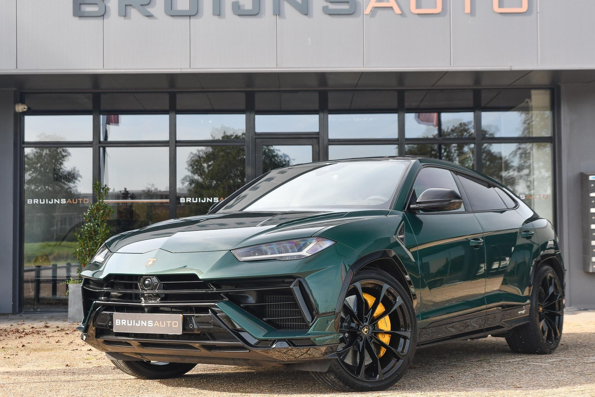 Lamborghini Urus 4.0 V8 S |Verde hydra|Carbon|BTW|, Auto's, Automaat, Urus, Gebruikt, Leder