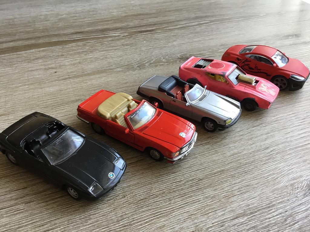 Set van 5 diverse modelauto's O,A Maisto en Matchbox/Lesney, Ophalen of Verzenden, Gebruikt