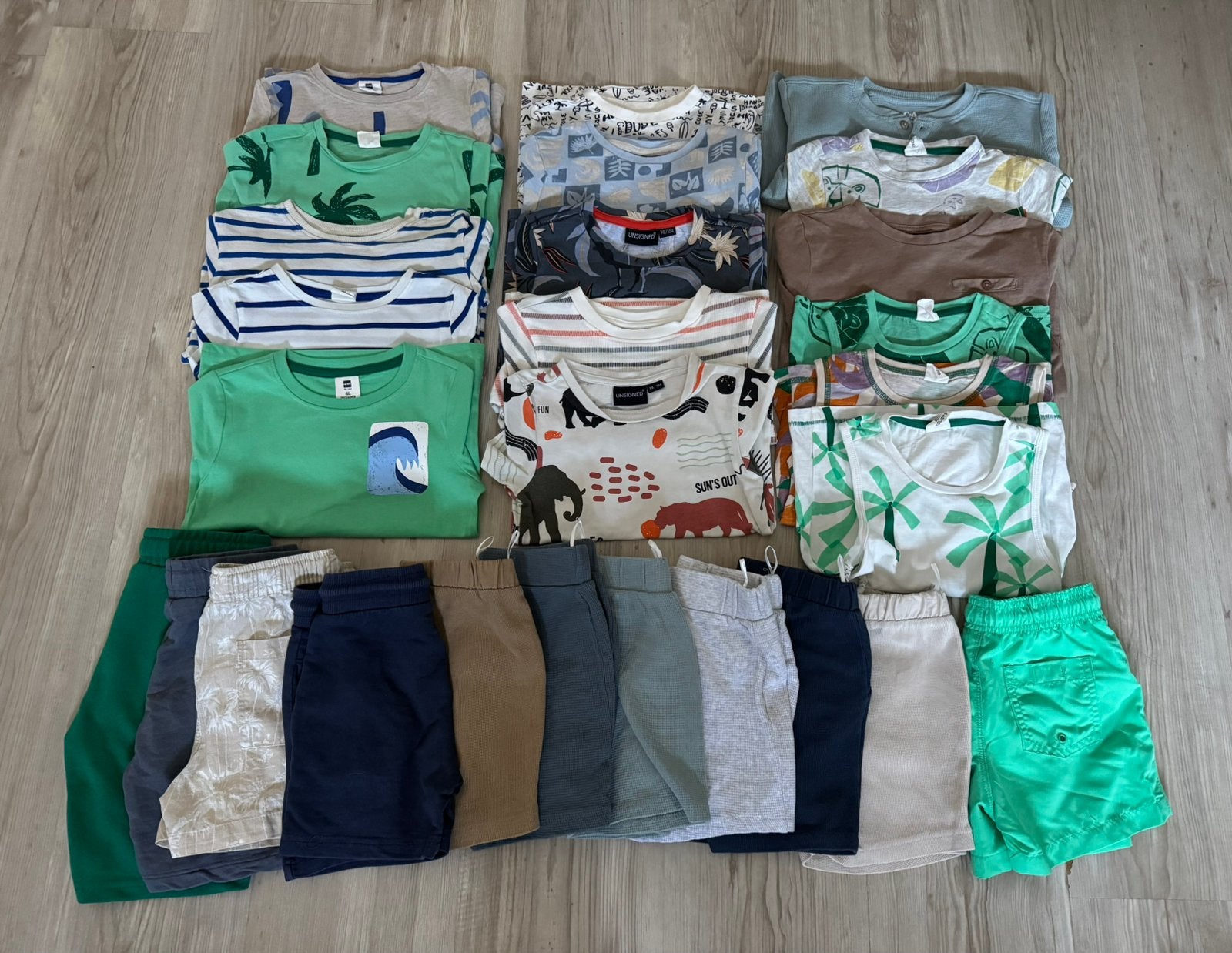 Zomerpakket jongens maat 98-104, Ophalen of Verzenden, Zo goed als nieuw, Jongen, Shirt of Longsleeve