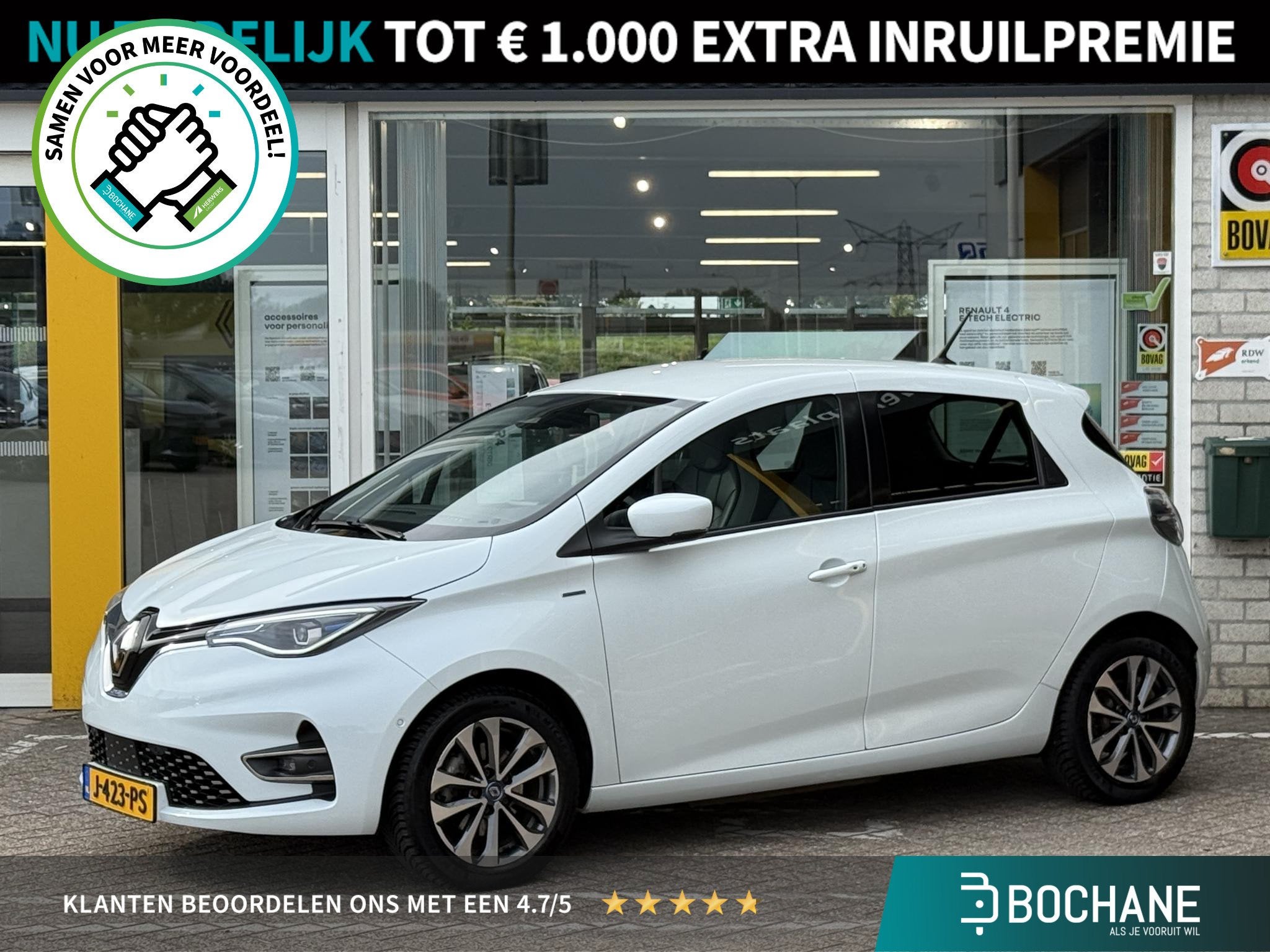 Renault ZOE R135 Edition One 52 kWh | NAP | Bose Audio | Lee, Automaat, Renault Nederland N.V., Renault, Wit