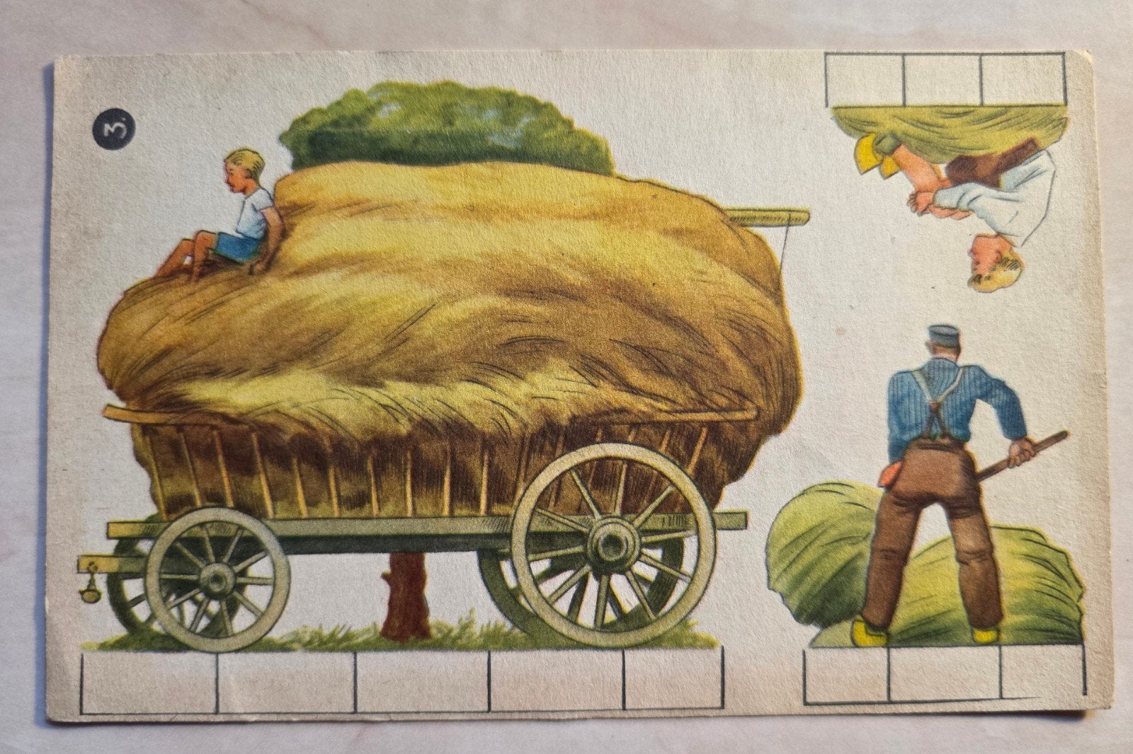 136)DE GRUYTER'S KNIPKAART BIJDEHANDJE OP DE BOERDERIJ  3, Verzenden, Zo goed als nieuw, Overige typen
