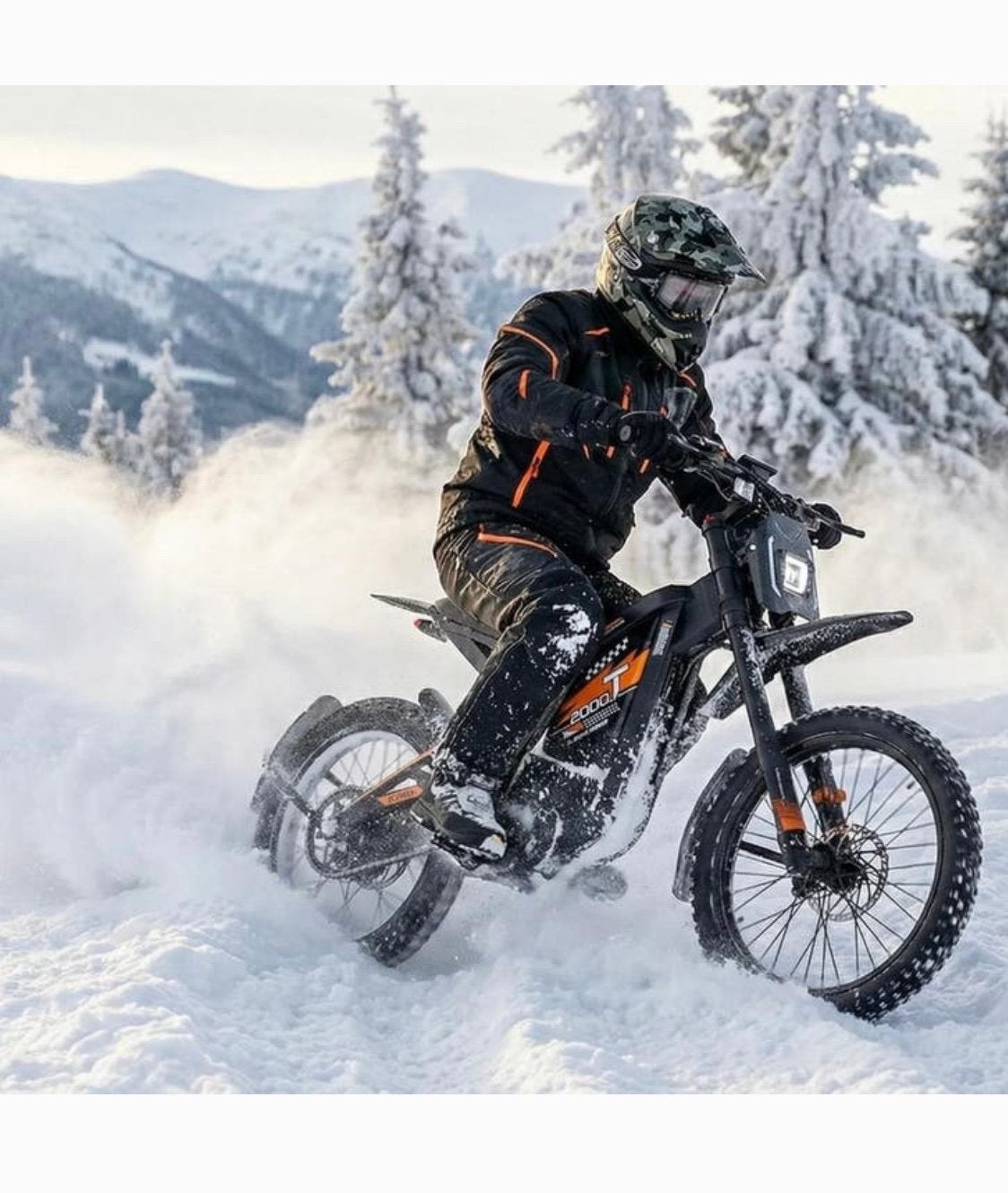 ACTIE! Nieuwe Ouxi GT2000 E-bike Skinny Fatbike Crosser