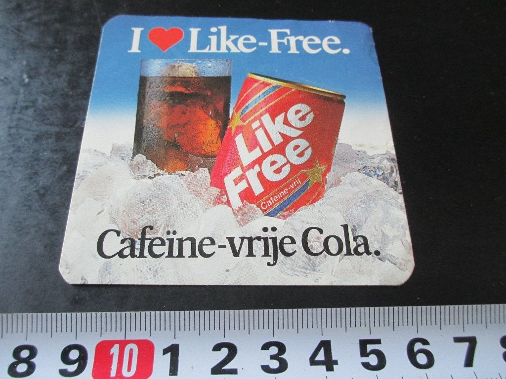 sticker frisdrank I LIKE-FREE cafeïne vrije cola *, Verzamelen, Ophalen, Zo goed als nieuw