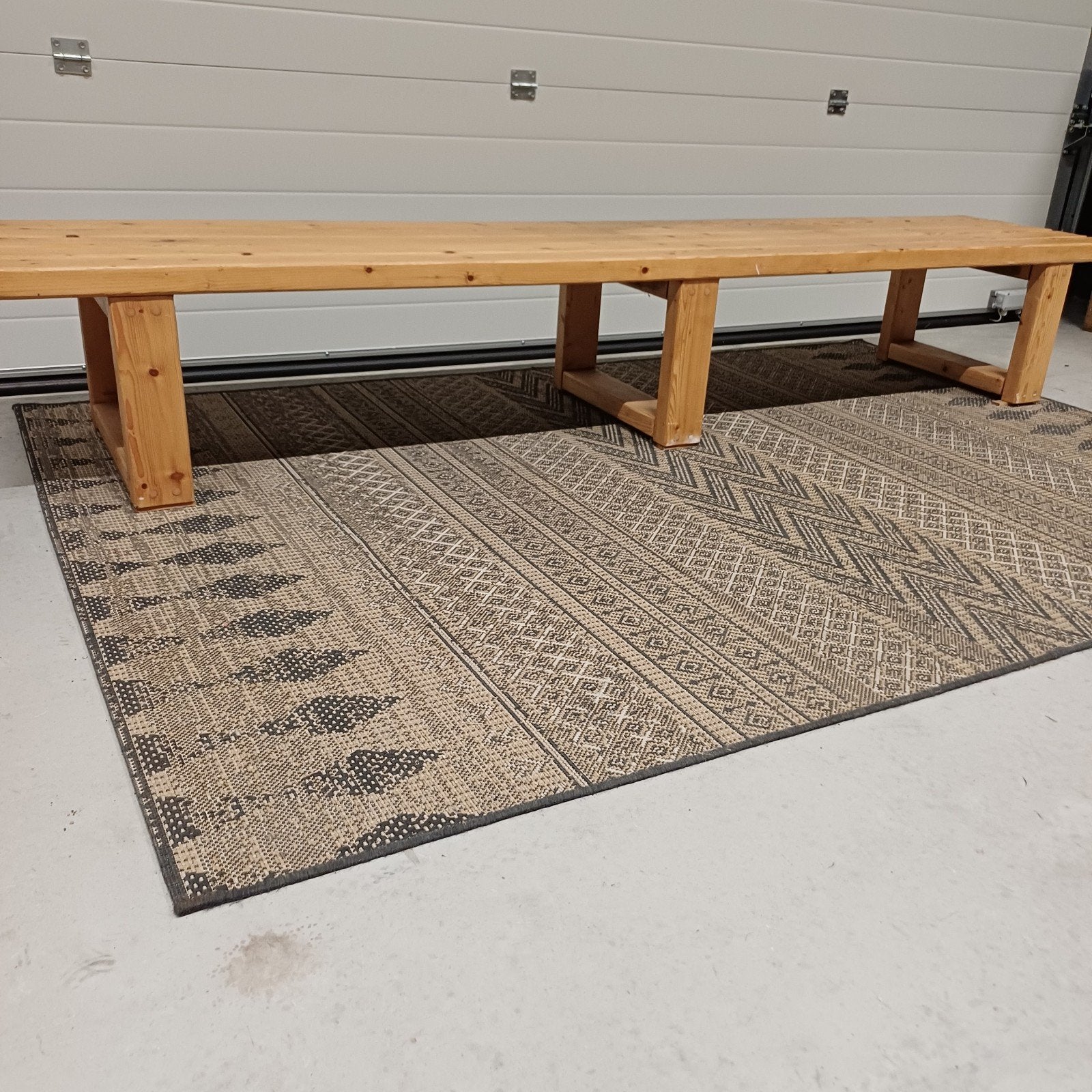 Vintage houten bank, Ophalen