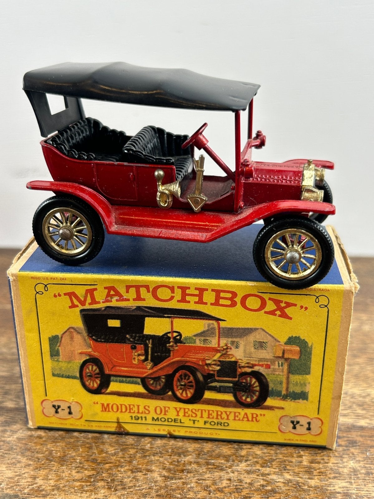 Matchbox Models of Yesteryear Y-1 1911 Model T Ford, Ophalen of Verzenden, Zo goed als nieuw, Auto, Matchbox