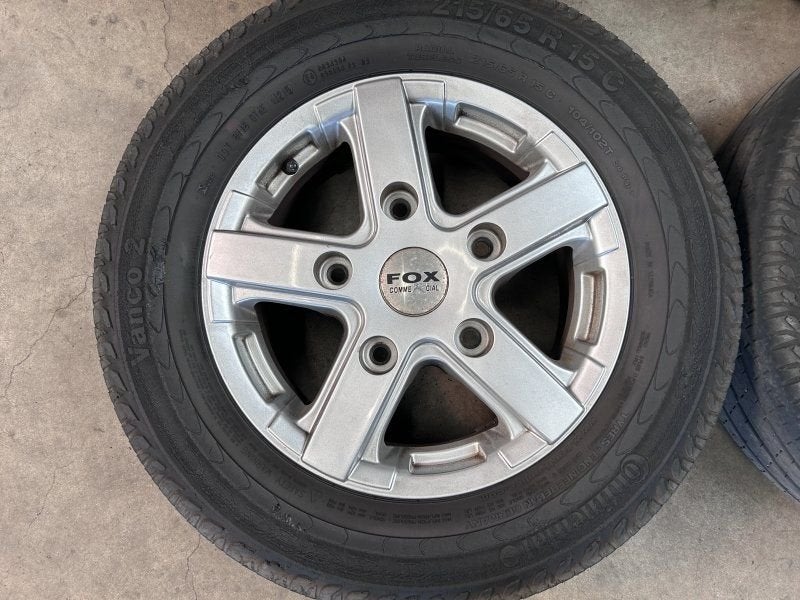 15 inch FOX velgen + zomerbanden Ford Transit Custom, Gebruikt, 15 inch, -, -