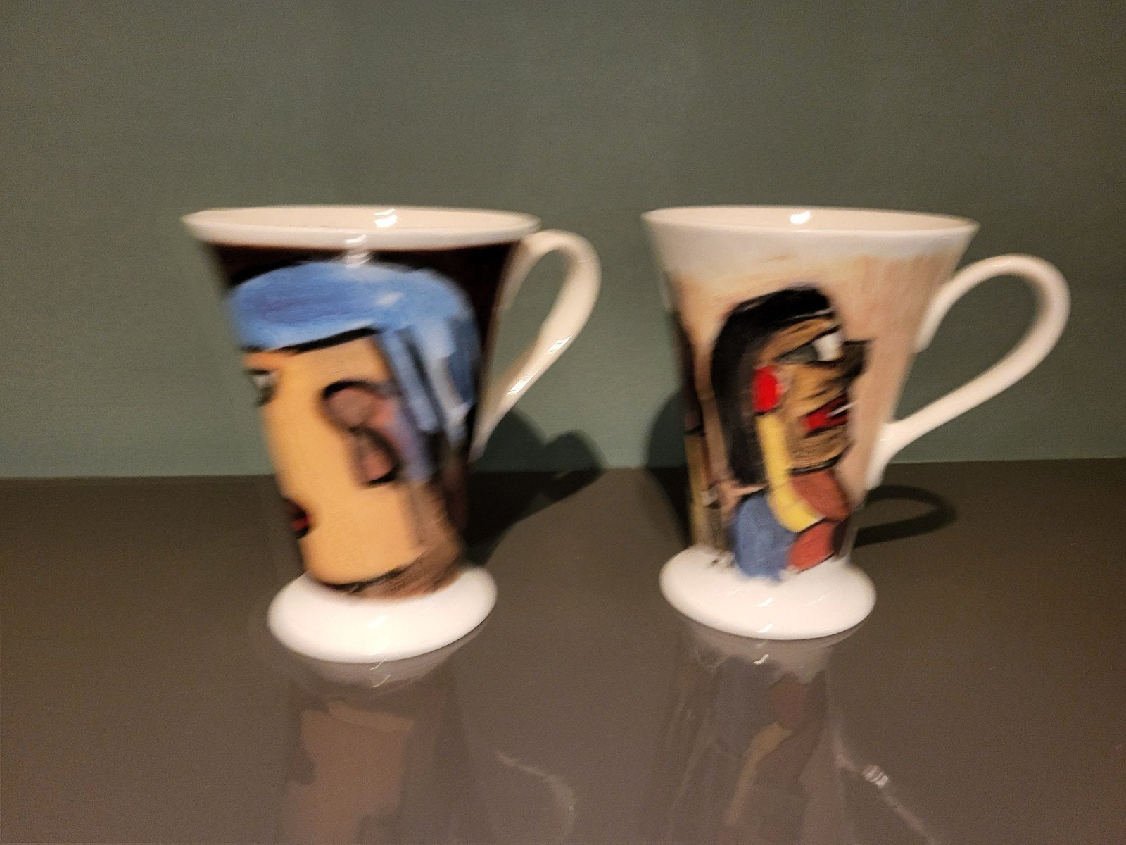 Set van 2 Art Collection 02 & 04 Fine Bone China Mokken, Ophalen of Verzenden