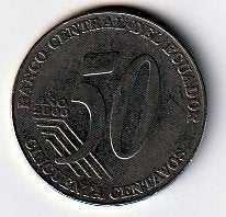 50  cent  2000  Ecuador. km. 108  ( 0,50 euro ), Ophalen of Verzenden, Noord-Amerika, Losse munt