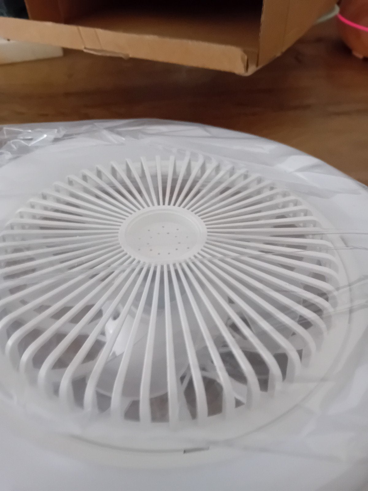 plafond ventilator, Overige materialen, Ophalen of Verzenden, Zo goed als nieuw, Wit