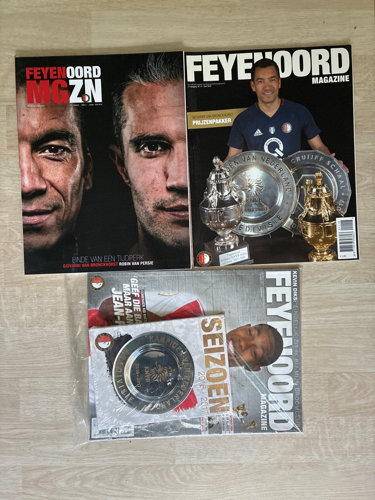 Feyenoord Magazine Collectie: 3 Unieke Uitgaven, Ophalen of Verzenden, Zo goed als nieuw, Sport en Vrije tijd