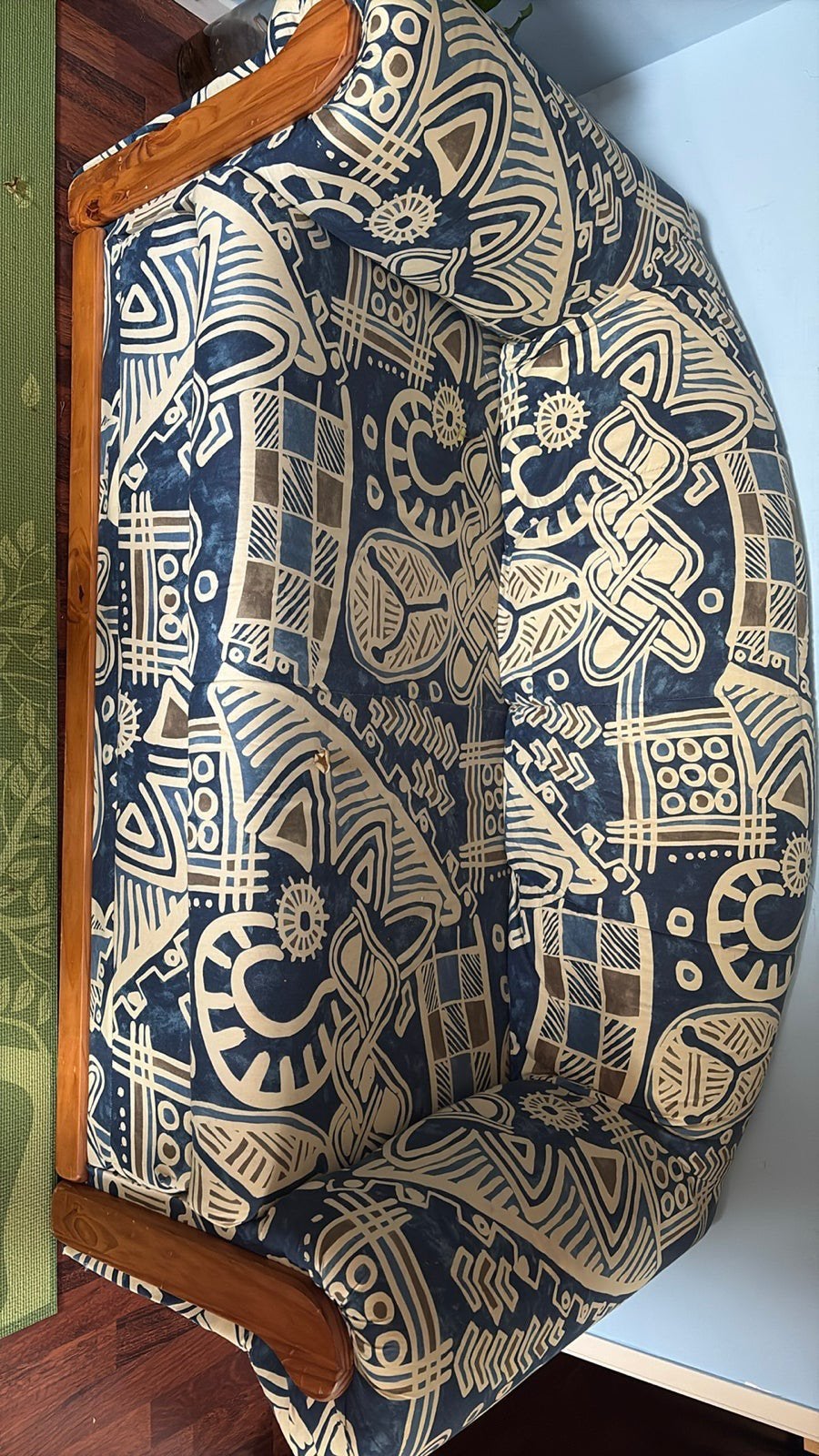 Slaapbank met grenen afgewerkt, Ophalen, Zo goed als nieuw, Rechthoekig, 125 cm of meer