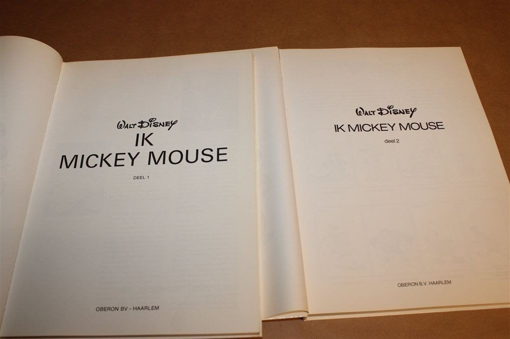 Ik Mickey Mouse Set HC Deel 1 & 2 1977, Boeken, Eén stripboek, Ophalen of Verzenden, Gelezen