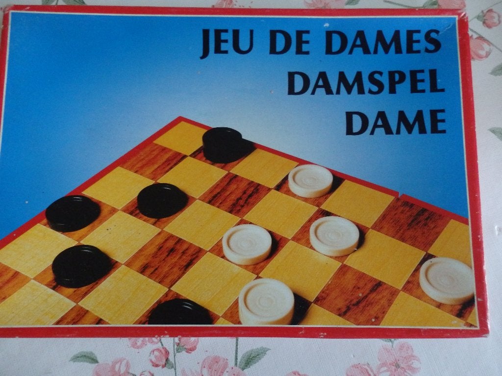 Damspel, Een of twee spelers, Ophalen of Verzenden, Zo goed als nieuw
