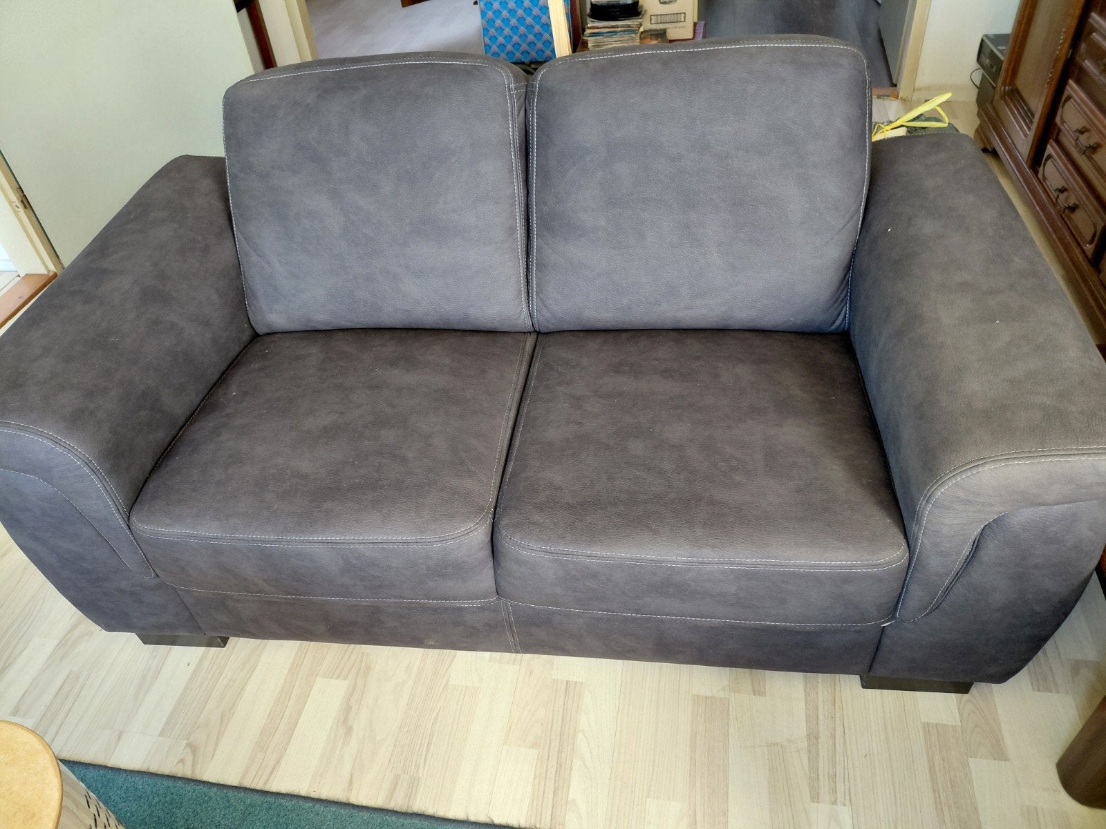 Gratis banken 2 en 2 half zits, Huis en Inrichting, Ophalen, Gebruikt, Tweepersoons, 75 tot 100 cm