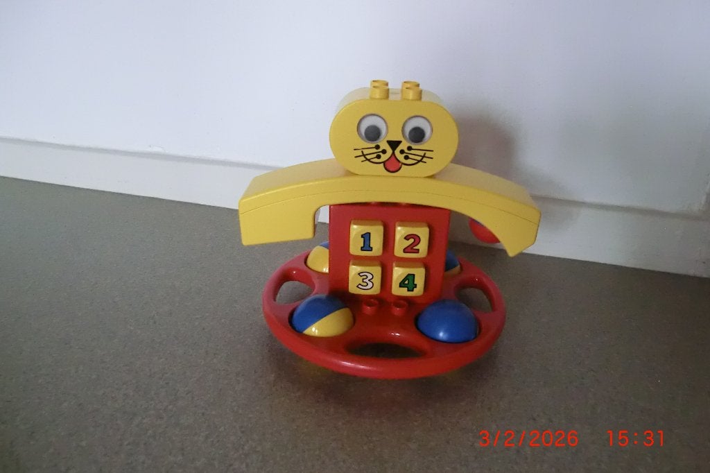 Duplo primo rammelaar en rabbit telefoon, Ophalen, Gebruikt, Compleet, Duplo