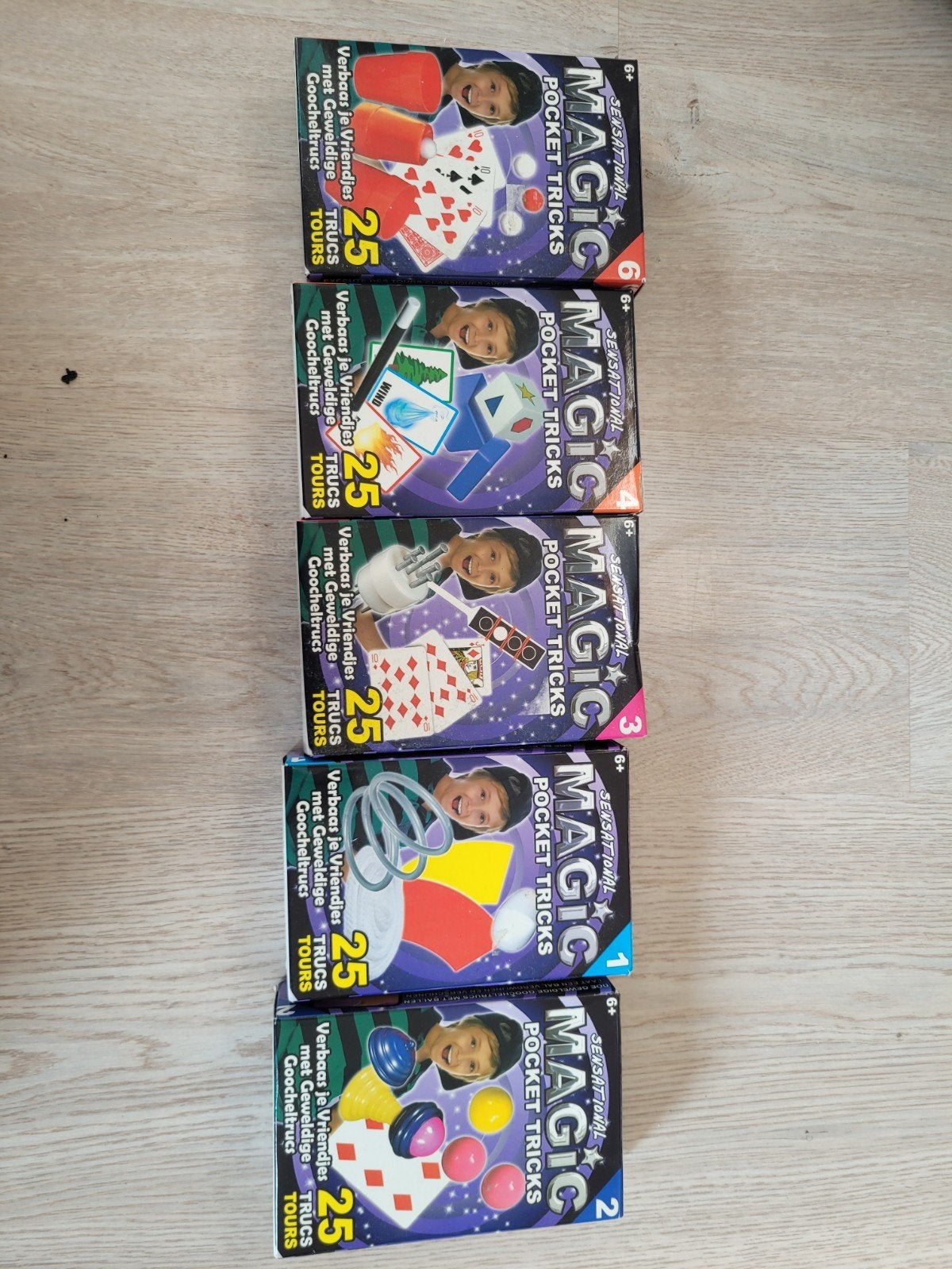 5x Sensational Magic Pocket Tricks Goocheltrucs, Ophalen