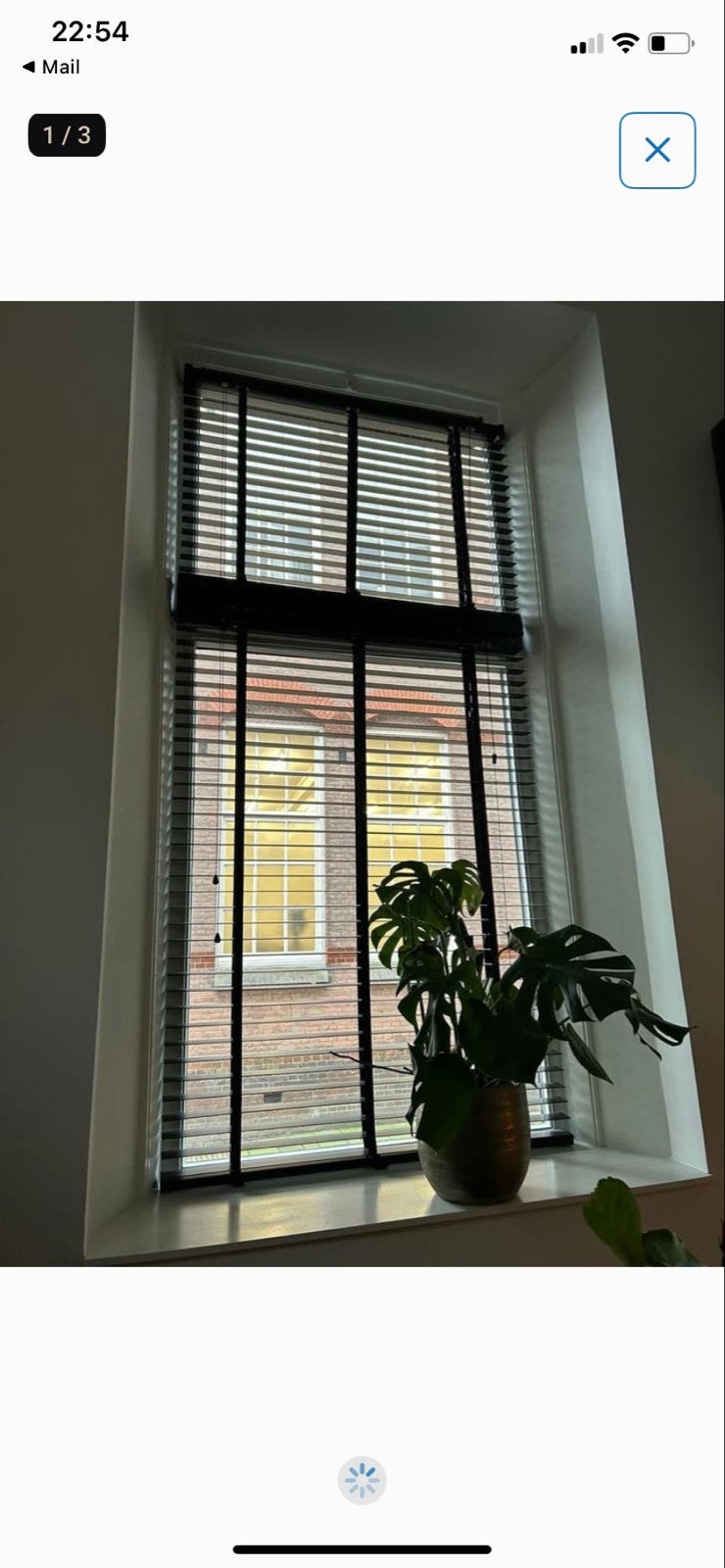 Zwarte jaloezieën Karwei 120x180 cm (4 stuks), Ophalen, Jaloezie, Zwart, Karwei