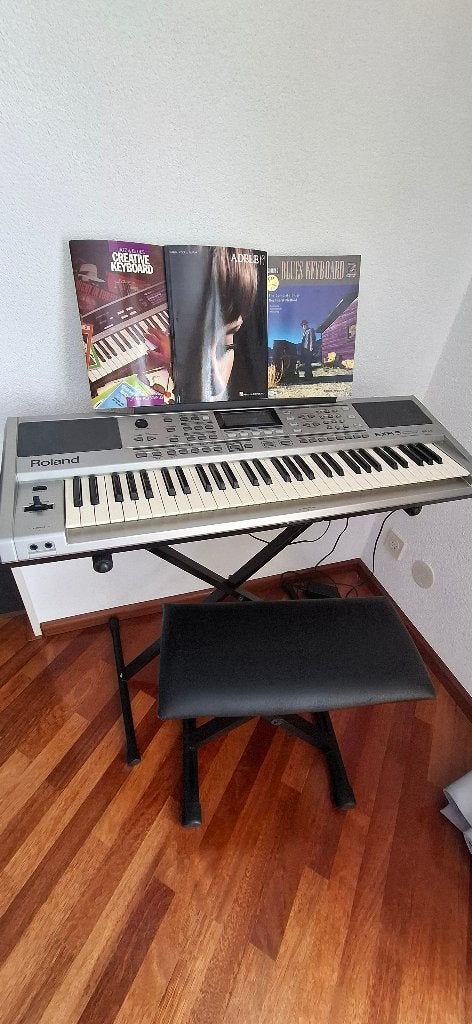 Keyboard plus toebehoren, Ophalen, Roland, Midi-aansluiting, 61 toetsen