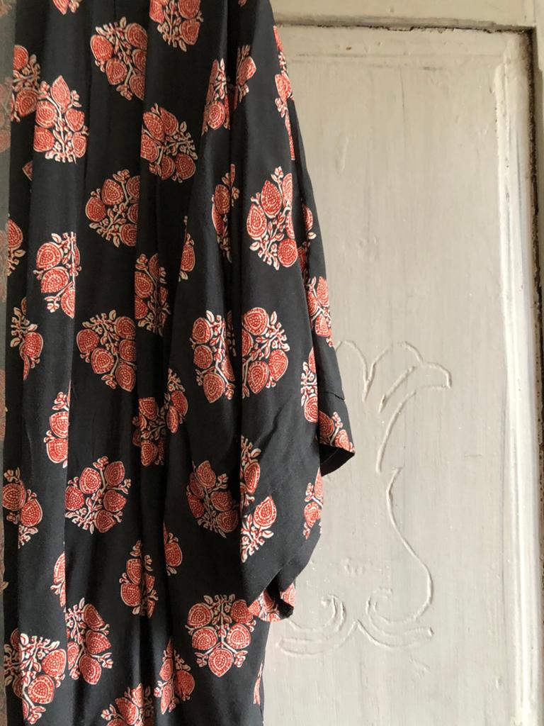 Prachtig antraciet Algo Bonito kimono jasje 1 maat Mt XXL, Verzenden, Zo goed als nieuw, Maat 46/48 (XL) of groter, Grijs