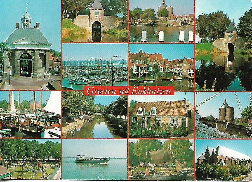 Enkhuizen- -14-luik., Verzenden, 1980 tot heden, Gelopen, Noord-Holland