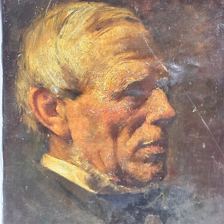 Pieter de Josselin de Jong (1861-1906) - Portret, Ophalen of Verzenden