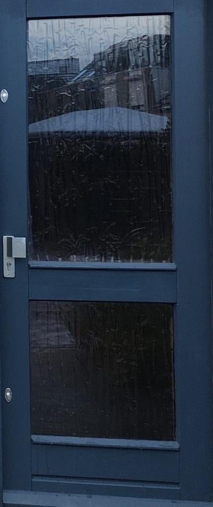 Meranti Voordeur, Ophalen, 80 tot 100 cm, 200 tot 215 cm, Glas