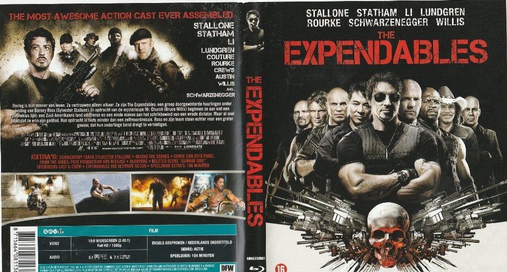 The expendables blu ray ( ned. Ondert. ), Ophalen of Verzenden, Zo goed als nieuw, Actie