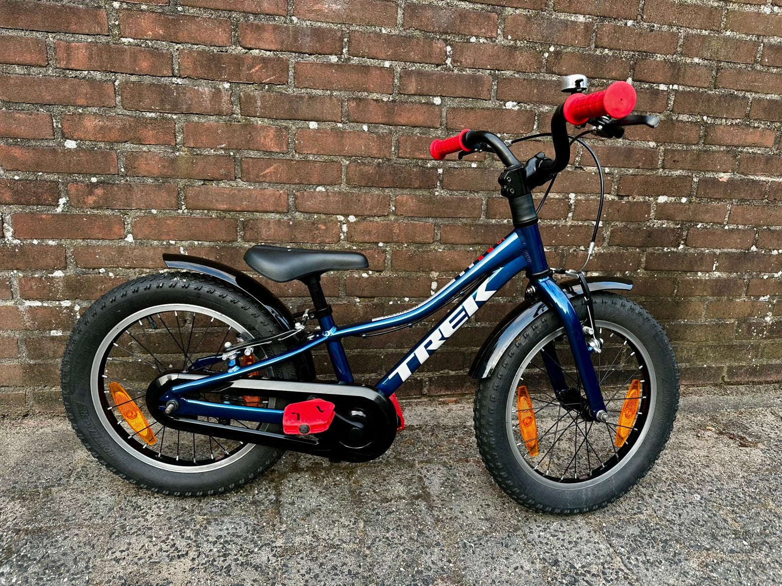 Trek Precaliber 16 blauw, Ophalen, Zo goed als nieuw, Velgrem, 16 tot 20 inch