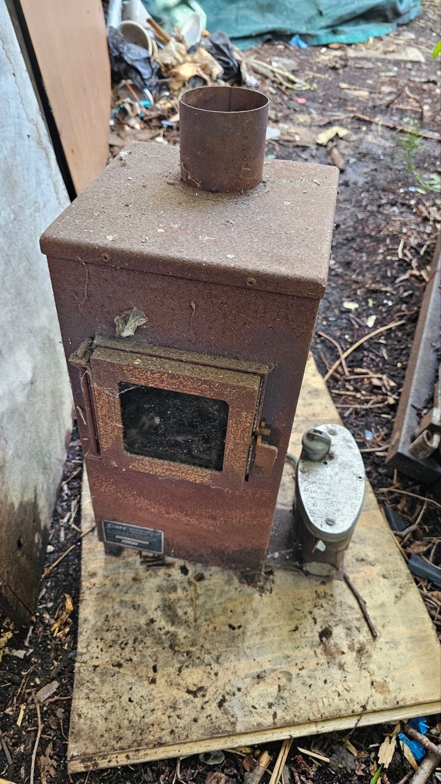 Gas Kacheltje, vierkant, Tuin en Terras, Tuinhaarden, Ophalen