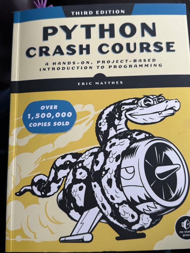 Python Crash Course, Ophalen, Nieuw, Programmeertaal of Theorie