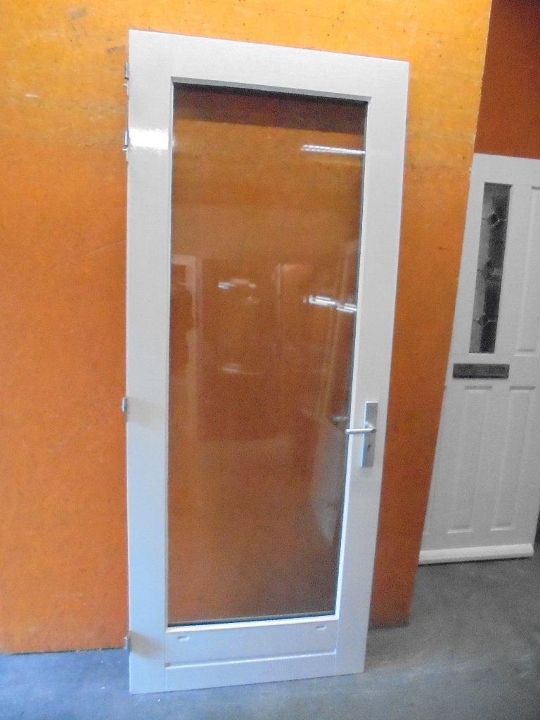 Buitendeur met dubbel (hr) glas, ca. 93 x 232,5 (nr. GP107), Ophalen, 80 tot 100 cm, 215 cm of meer, Glas