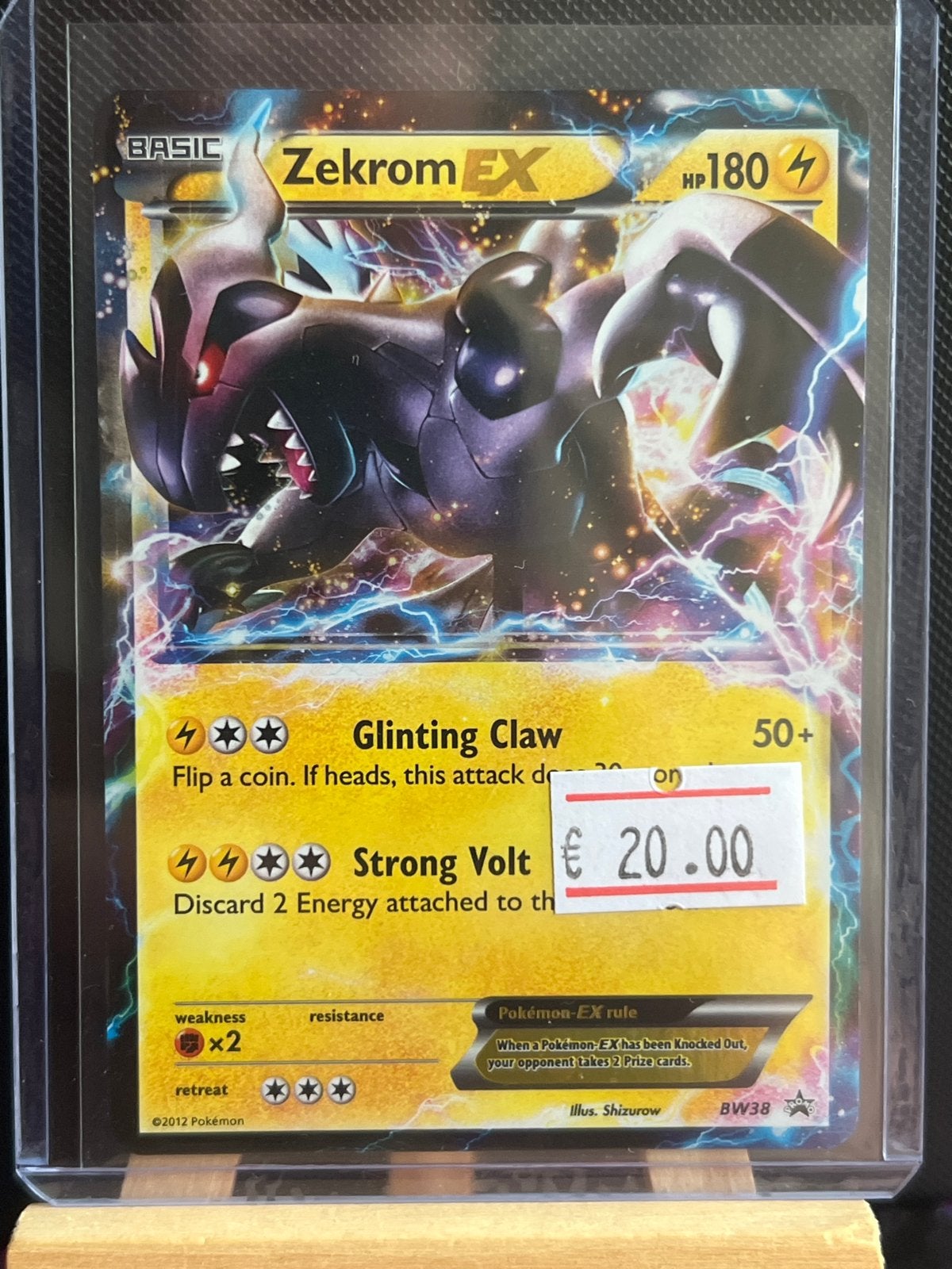 Zekrom EX Pokémon Kaart BW38 - Zeldzaam en Krachtig, Hobby en Vrije tijd, Verzamelkaartspellen | Pokémon, Ophalen of Verzenden