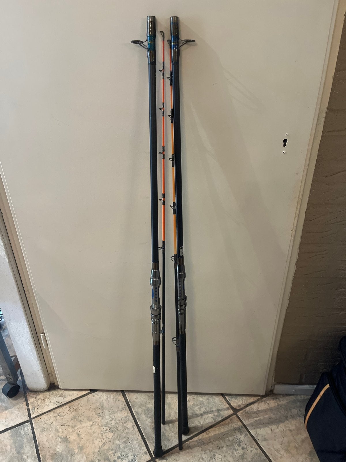 2x Albatros Deep Blue Nortsea 240 Werphengel, Watersport en Boten, Ophalen of Verzenden, Gebruikt, Werphengel