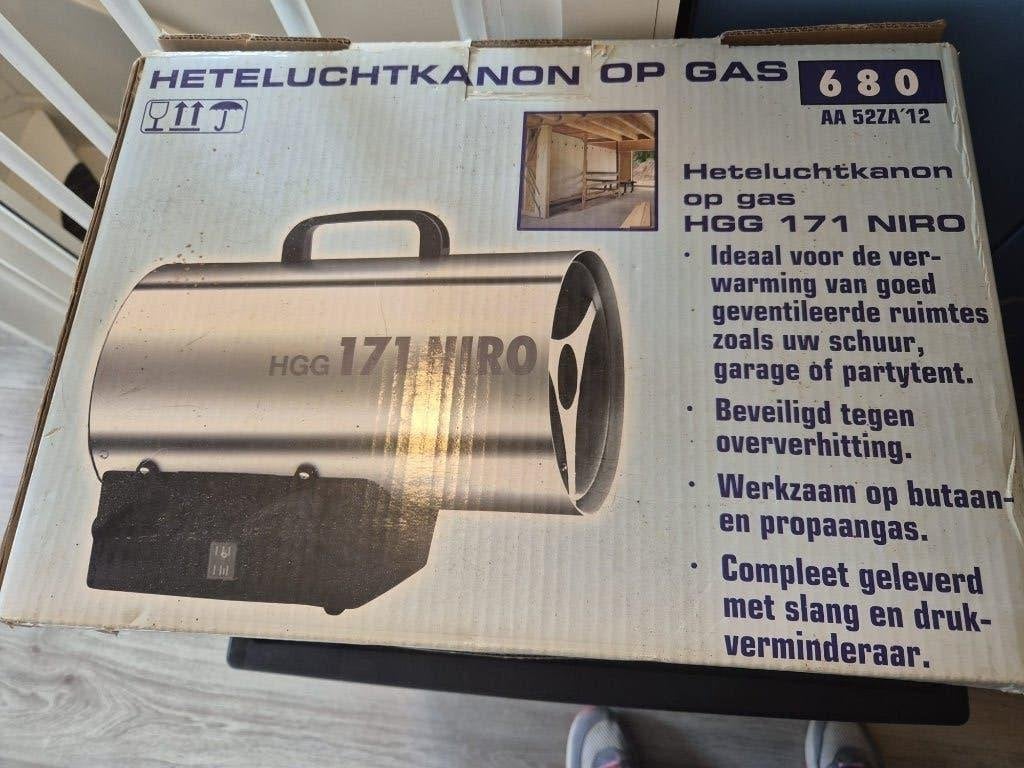 Heteluchtkanon op gas 1 x gebruikt, Doe-het-zelf en Verbouw, Minder dan 30 cm, Overige typen, Minder dan 60 cm, Ophalen of Verzenden