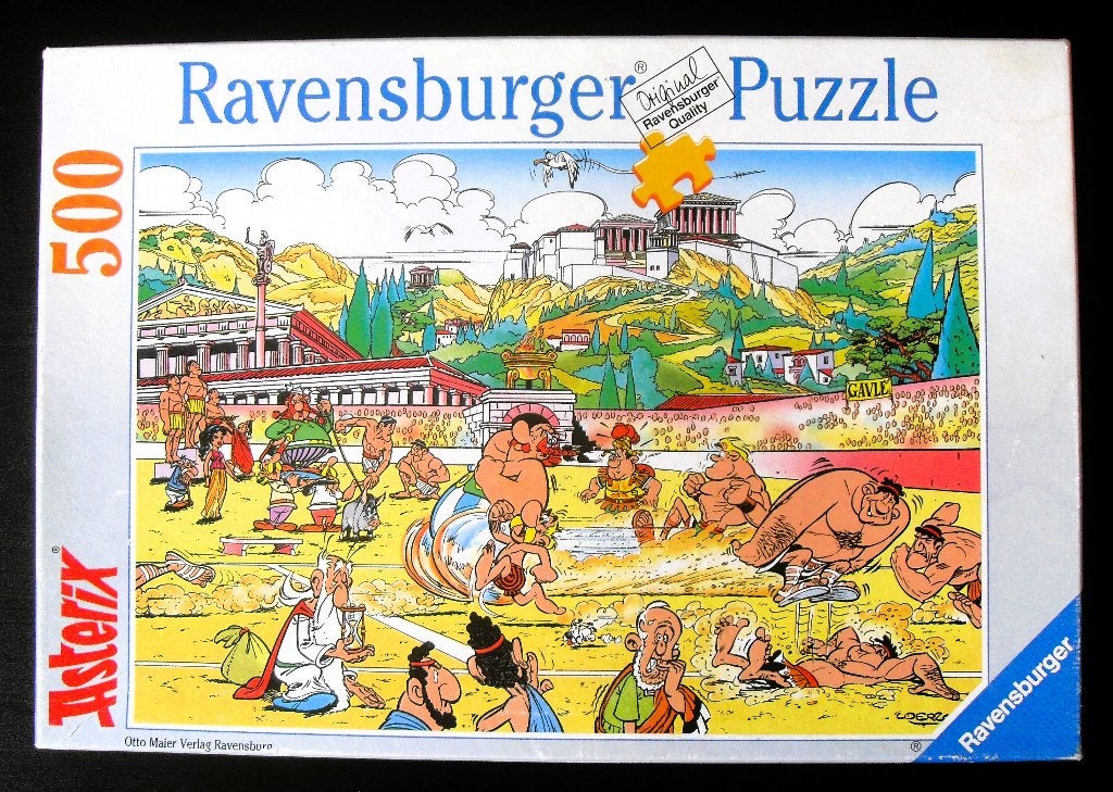 Asterix en Obelix Puzzel 1992 De Olympische Spelen, Verzamelen, Ophalen of Verzenden, Asterix en Obelix, Zo goed als nieuw, Overige typen