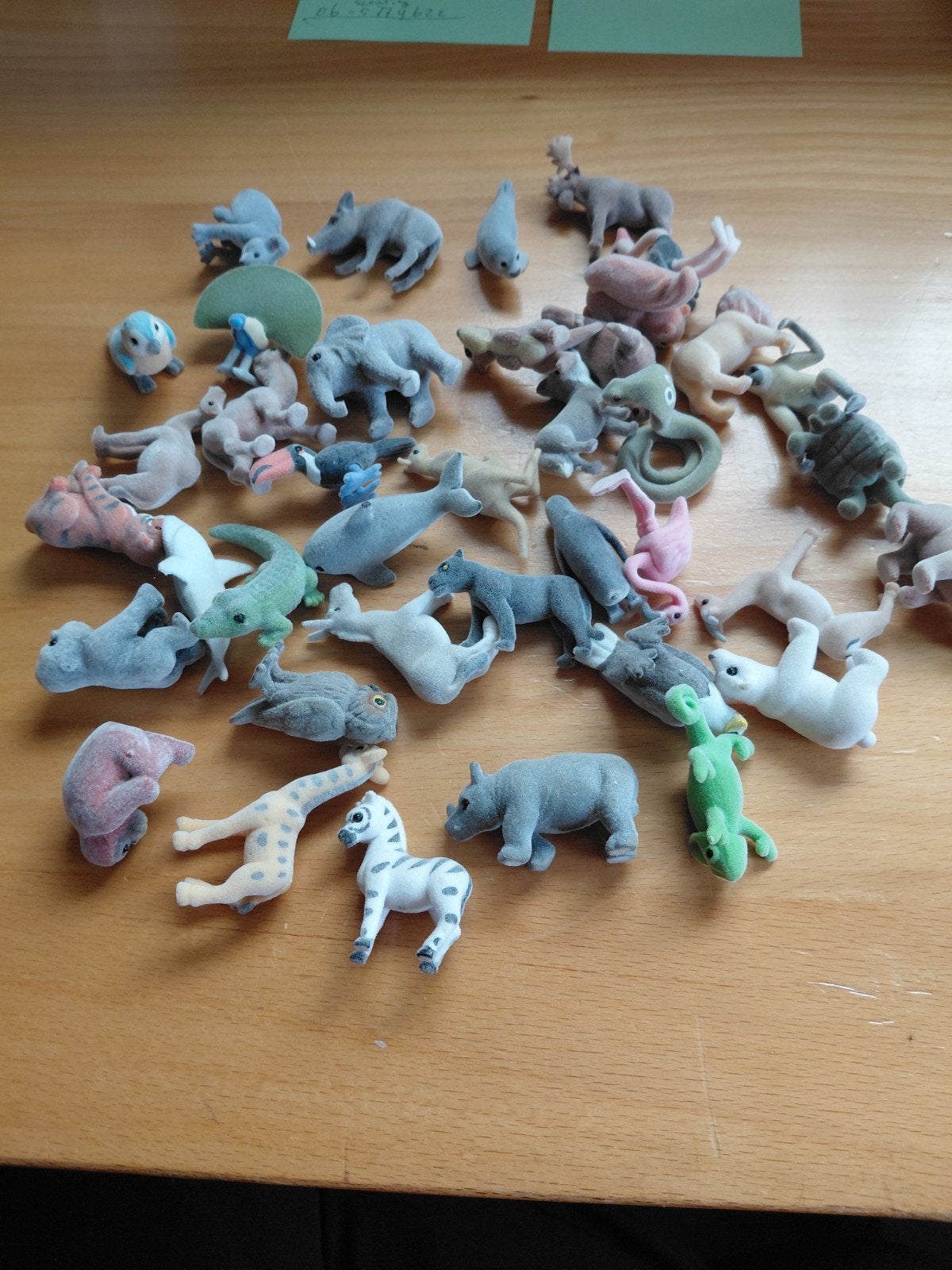 Grote collectie flocked dierenfiguren - Safari en boerderij, Verzamelen, Ophalen of Verzenden, Dier