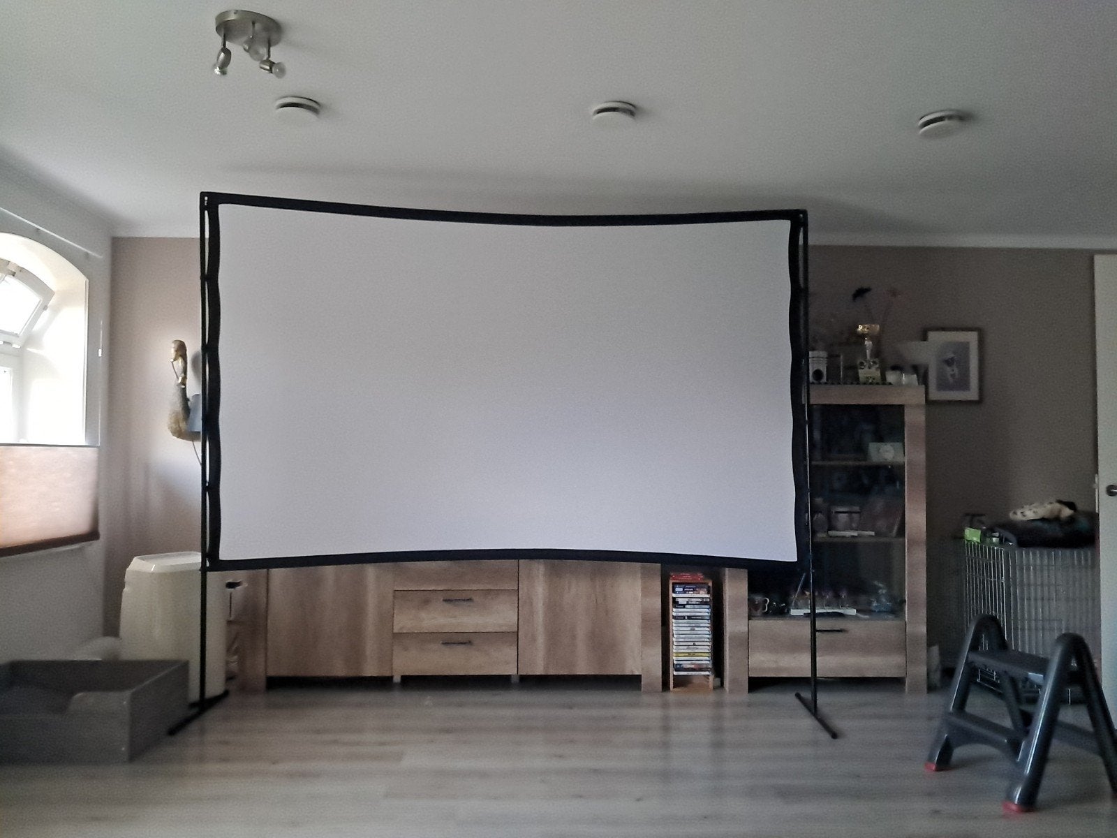 120 inch statief projectiescherm – Bieden, Ophalen, Handmatig, Gebruikt