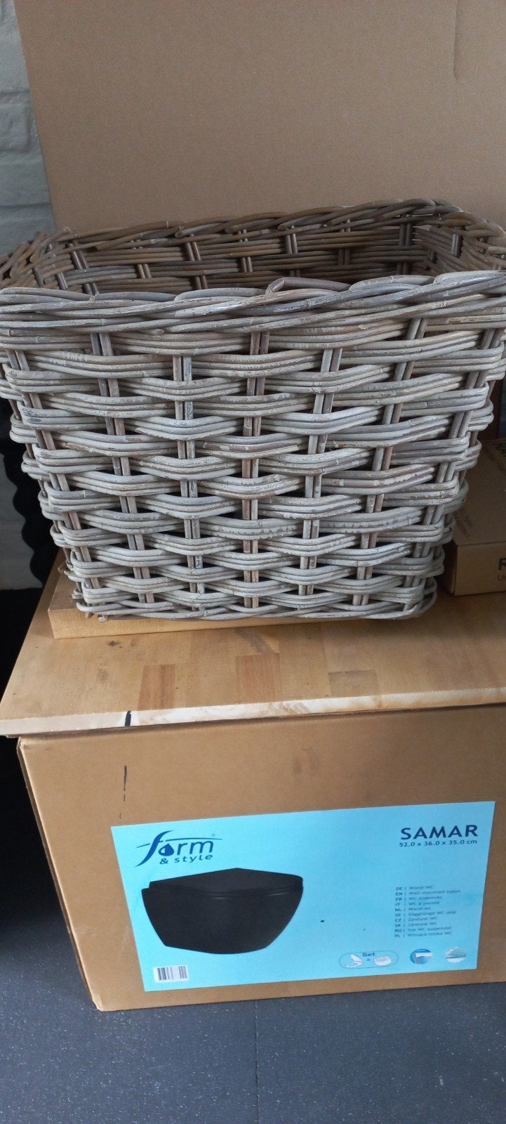 Mooie rieten mand, Overige materialen, Rond, Ophalen of Verzenden, Zo goed als nieuw