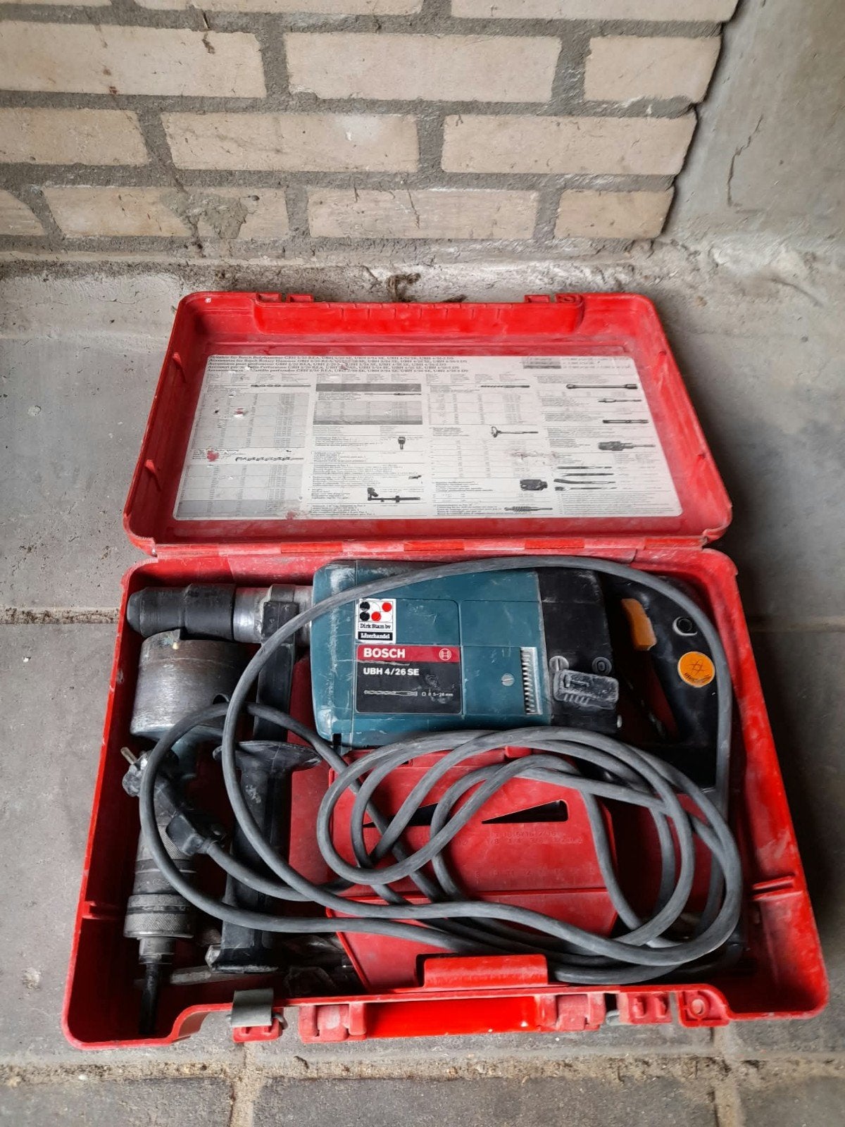 Bosch UBH 4/28 SE Boorhamer in koffer, Ophalen, Boor- en/of Breekhamer, Klopboormechanisme, Gebruikt