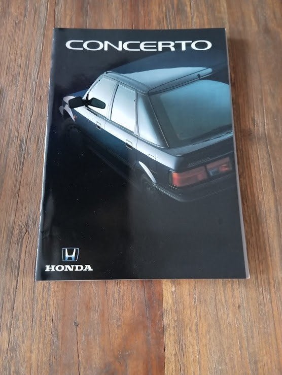 Honda Concerto + Prijslijst 1990 26 pag., Verzenden, Zo goed als nieuw, Honda