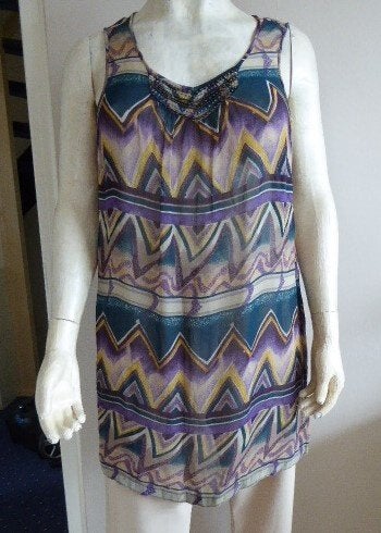 108 .. zgan tuniek van bonaparte maat 48, Kleding | Dames, Grote Maten, Ophalen of Verzenden, Zo goed als nieuw, Meerkleurig, Blouse of Tuniek