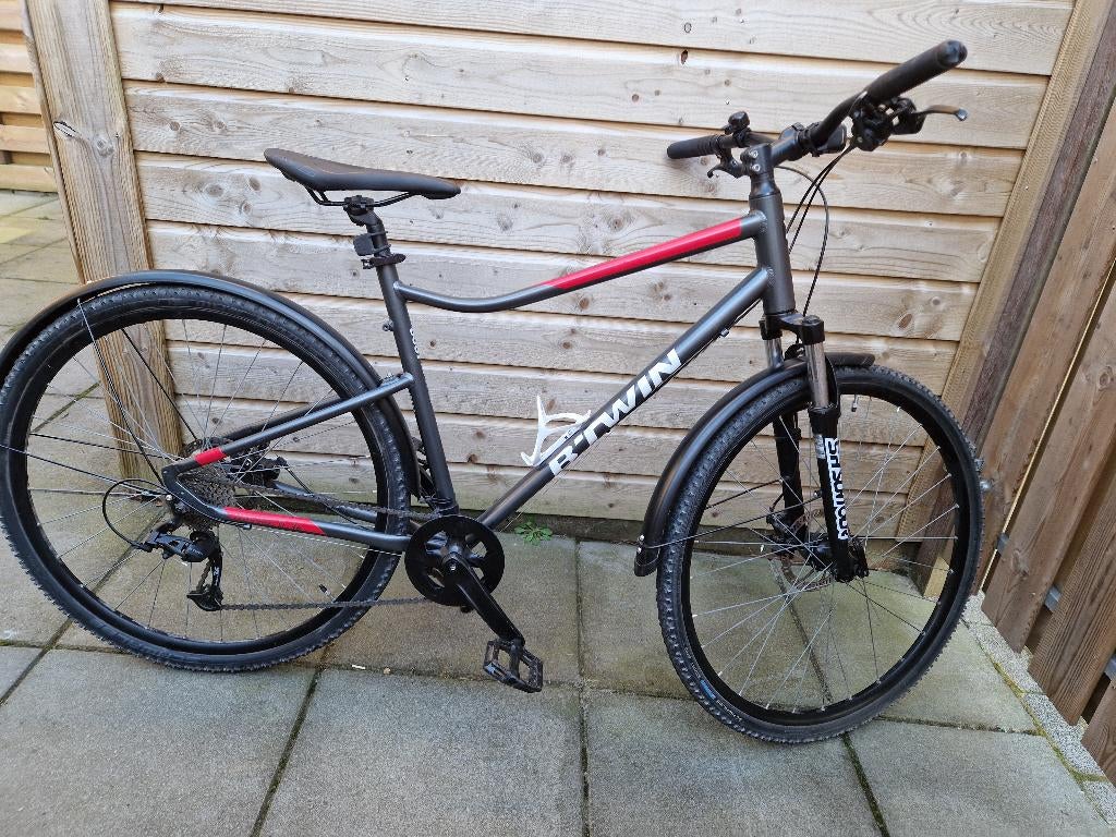Mountainbike Btwin, Fully, 49 tot 53 cm, Zo goed als nieuw, Dames