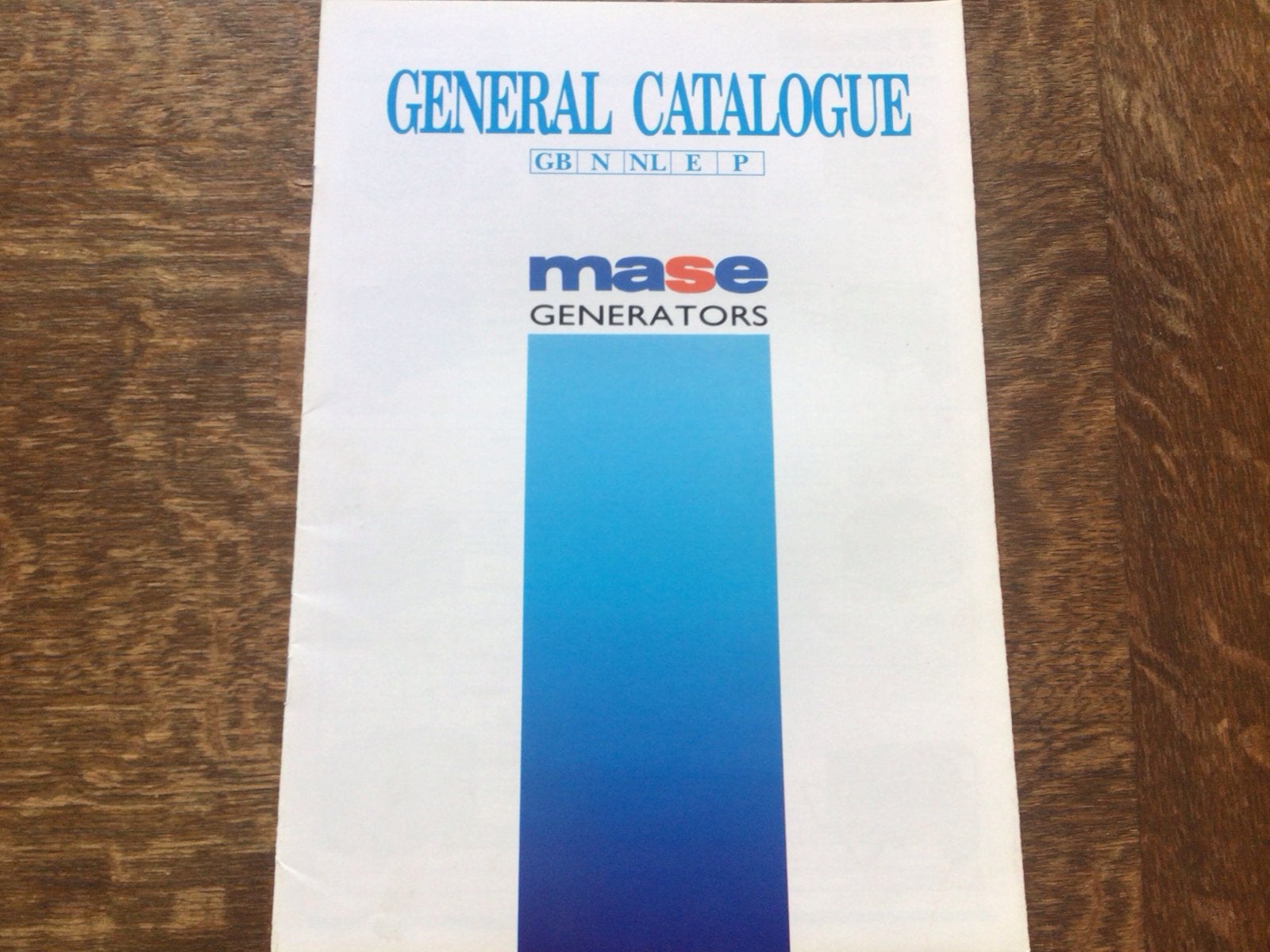Mase Generatoren Algemene Catalogus - Diverse Modellen, Ophalen of Verzenden, Zo goed als nieuw, Catalogus