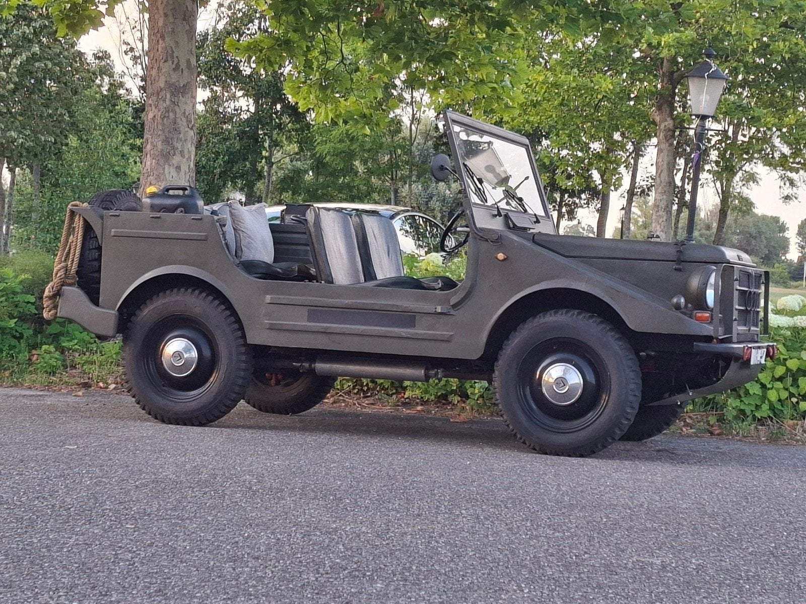 DKW Munga NL auto 1963, Auto's, Overige merken, Stof, Zwart, Cabriolet